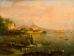 View of Naples from Villa Reale, 1820. Creator: Shchedrin, Sylvester Feodosiyevich (1791-1830).