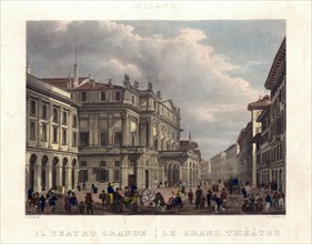 Teatro alla Scala, End 1830s. Creator: Sidoli, Alessandro (1812-1855).