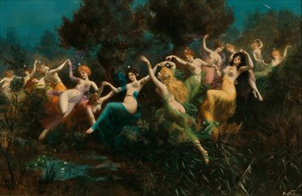 Nymphs (Will-o'-the-wisps). Creator: Stifter, Moritz (1857-1905).