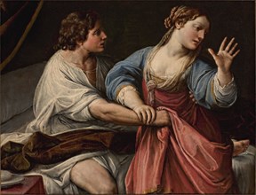 Amnon and Tamar, c 1640. Creator: Tiarini, Alessandro (1577-1668).