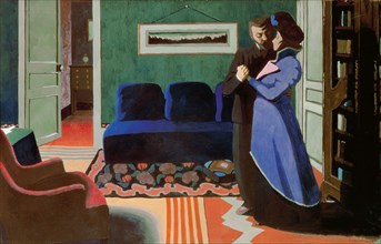 The Visit, 1899. Creator: Vallotton, Felix Edouard (1865-1925).