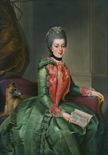 Portrait of Princess Wilhelmina of Prussia (1751-1820), Princess of Orange, c1769. Creator: Ziesenis, Johann Georg, the Younger (1716-1776).