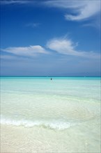 The (almost pristine) beach at Cayo Santa Maria, Cuba, Caribbean, 2024. Creator: Ethel Davies.