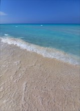 The (almost pristine) beach at Cayo Santa Maria, Cuba, Caribbean, 2024. Creator: Ethel Davies.