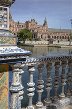 The Plaza de España  in the Maria Luisa Park, Seville, Spain, 2023. Creator: Ethel Davies.