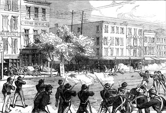 The Irish Orange Riots in New York, 1871. Creator: Unknown.