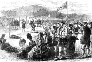 Highland Games at Aboyne, Aberdeenshire, 1871. Creator: Unknown.