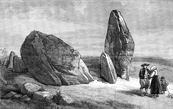 Druidic remains of Brittany: Stones of St. Barbe, 1871. Creator: Unknown.