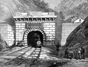 North entrance to the Mont Cenis Tunnel: Modane, 1871. Creator: Unknown.