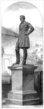 Statue of Robert Stephenson, in Euston-Square, 1871. Creator: Unknown.