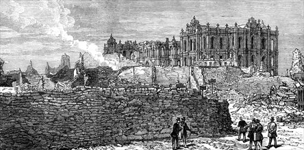 The Ruins of Chicago: the Court-House, 1871. Creator: Unknown.