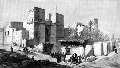 The Gate of Victory, Cairo, by F. Dillon, in the Dudley Gallery, 1871. Creator: Unknown.