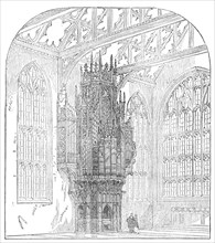 New organ for St. Mary's Church, Nottingham, 1871. Creator: Unknown.