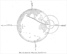 The Total Solar Eclipse of Dec. 12: central eclipse just ending, 1871. Creator: Unknown.