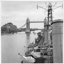 HMS Belfast, The Queen's Walk, Southwark, Greater London Authority, 1971-1985. Creator: Leonard Robin Mattock.