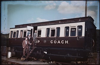 Fairbourne Railway Station, Fairbourne, Gwynedd, Wales, 1930-1939. Creator: Eric Maybank.