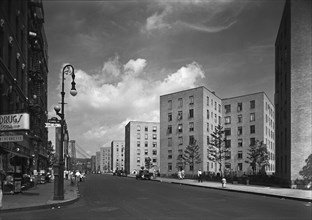 Vladeck Houses, Madison St., New York City, 1941. Creator: Gottscho-Schleisner, Inc.