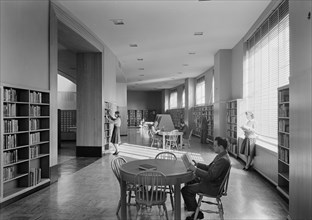 Brooklyn Public Library (Ingersoll Memorial), Prospect Park Plaza, New York, 1941. Creator: Gottscho-Schleisner, Inc.