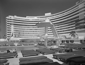 Fontainebleau Hotel, Miami Beach, Florida, 1955. Creators: Gottscho-Schleisner, Inc, Morris Lapidus.