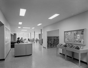 New Canaan Public Library, New Canaan, Connecticut, 1953. Creator: Gottscho-Schleisner, Inc.