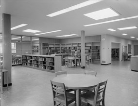 New Canaan Public Library, New Canaan, Connecticut, 1953. Creator: Gottscho-Schleisner, Inc.