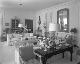 Dr. and Mrs. Leon Levy, residence at 1409 S. Ocean Blvd., Palm Beach, 1959. Creator: Gottscho-Schleisner, Inc.