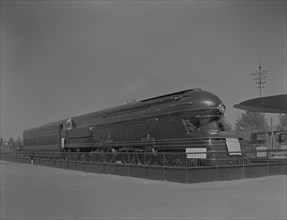 World's Fair, railroad exhibit locomotives, 1939. Creator: Gottscho-Schleisner, Inc.