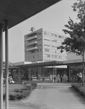 Cross County Shopping Center, 1956. Creators: Gottscho-Schleisner, Inc, Lathrop Douglass.