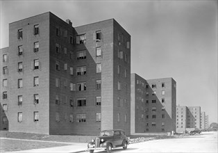 Red Hook Housing Project, Brooklyn, New York, 1939. Creator: Gottscho-Schleisner, Inc.