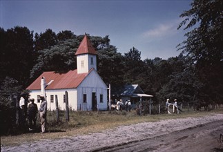 Bernard M. Baruch, Hobcaw Plantation, residence in Georgetown, South Carolina, 1944. Creator: Gottscho-Schleisner, Inc.