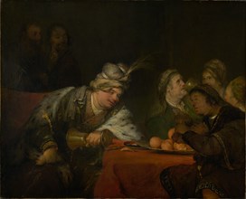 The Banquet of Ahasuerus, 1680s. Creator: Aert de Gelder.