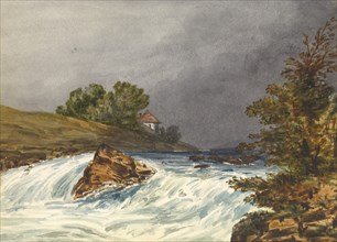 [River Scene with House], 1843-1845. Creator: Samuel H. Owen.