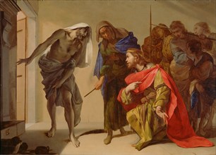 The Shade of Samuel Invoked by Saul, about 1650-1656. Creator: Bernardo Cavallino.