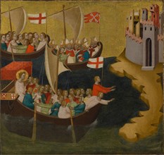 Arrival of Saint Ursula at Cologne, about 1333. Creator: Bernardo Daddi.