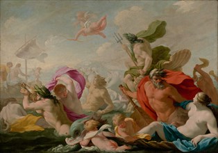 Marine Gods Paying Homage to Love, about 1636-1638. Creator: Eustache Le Sueur.