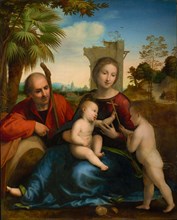 The Rest on the Flight into Egypt with Saint John the Baptist, about 1509. Creator: Fra Bartolomeo.