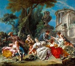 The Bird Catchers, 1748. Creator: Francois Boucher.