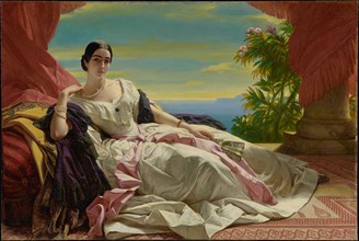 Portrait of Leonilla, Princess of Sayn-Wittgenstein-Sayn, 1843. Creator: Franz Xaver Winterhalter.