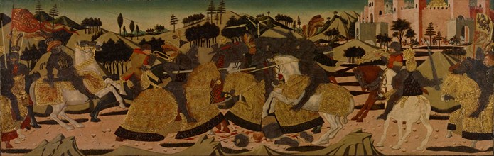 Battle Scene, 1450-1475. Creator: Giovanni di ser Giovanni Guidi.