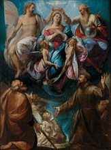 The Coronation of the Virgin with Saints Joseph and Francis, about 1605. Creator: Giulio Cesare Procaccini.