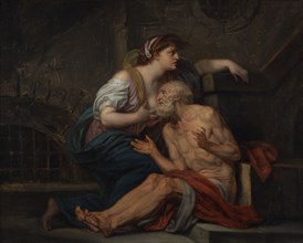 Cimon and Pero: Roman Charity, about 1767. Creator: Jean-Baptiste Greuze.