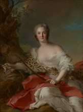 Portrait of Madame Bonnier de la Mosson as Diana (Constance-Gabrielle-Magdeleine du..., 1742. Creator: Jean-Marc Nattier.