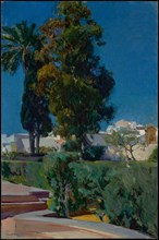 Corner of the Garden, Alcazar, Sevilla, 1910. Creator: Joaquin Sorolla y Bastida.