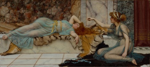 Mischief and Repose, 1895. Creator: John William Godward.