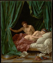 Mars and Venus, Allegory of Peace (Mars et Vénus, allégorie sur la Paix), 1770. Creator: Louis Jean Francois Lagrenee.