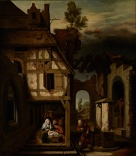 Adoration of the Shepherds, about 1660. Creator: Nicolaes Maes.