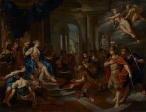 Dido and Aeneas, early 18th century. Creator: Nicolaas Verkolje.