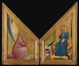 The Annunciation, about 1340-1345. Creator: Paolo Veneziano.