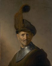 An Old Man in Military Costume, about 1630-1631. Creator: Rembrandt Harmensz van Rijn.