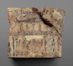 Fragmentary Coffin Lid and Fragments of Wood, uncertain. Creator: Unknown.